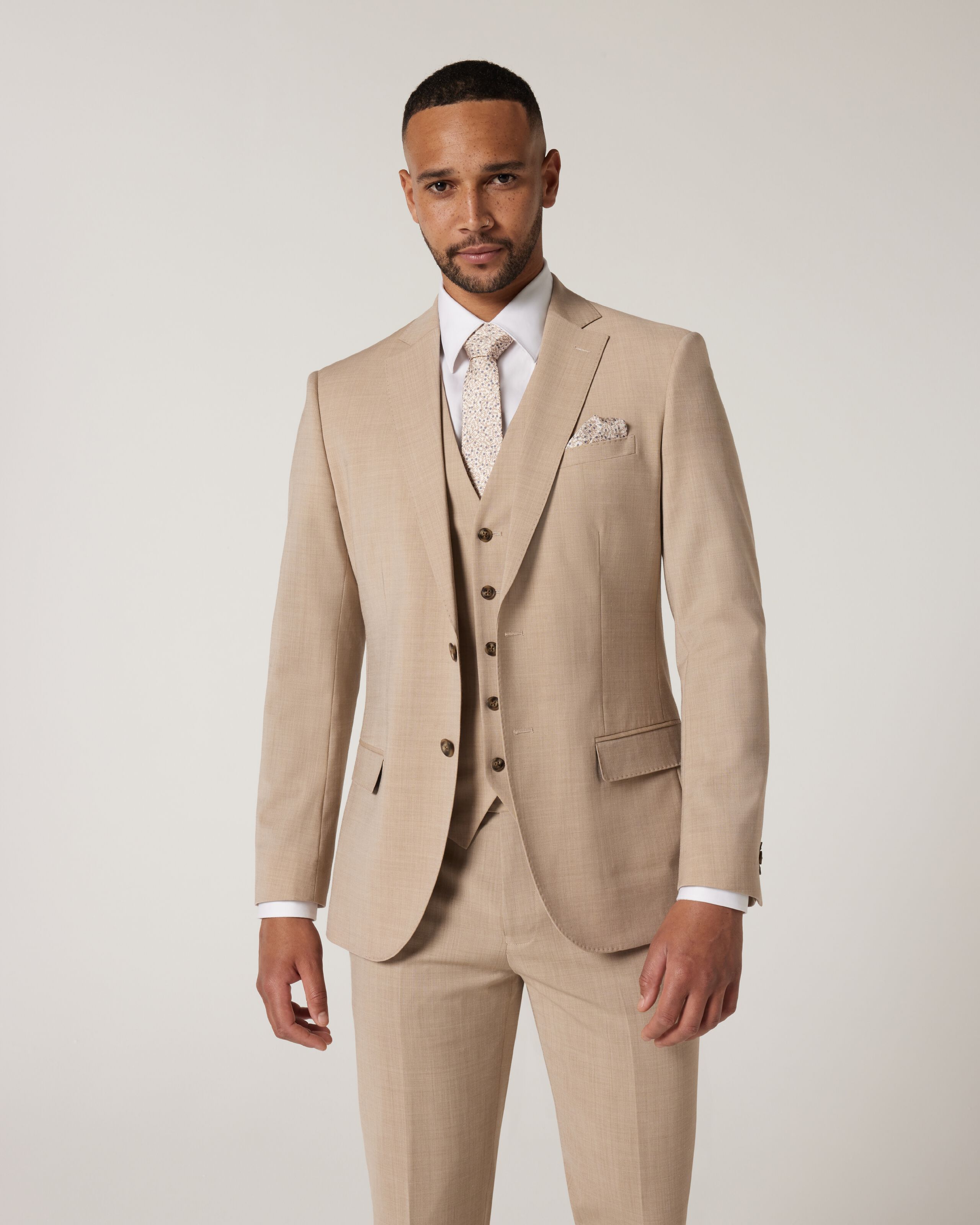 Men's Light Brown Notch Lapel 3-piece Suit Sophisticated Tailored Fit  Business Suit Unique Formal Attire, the Rising Sun Store, Vardo - Etsy